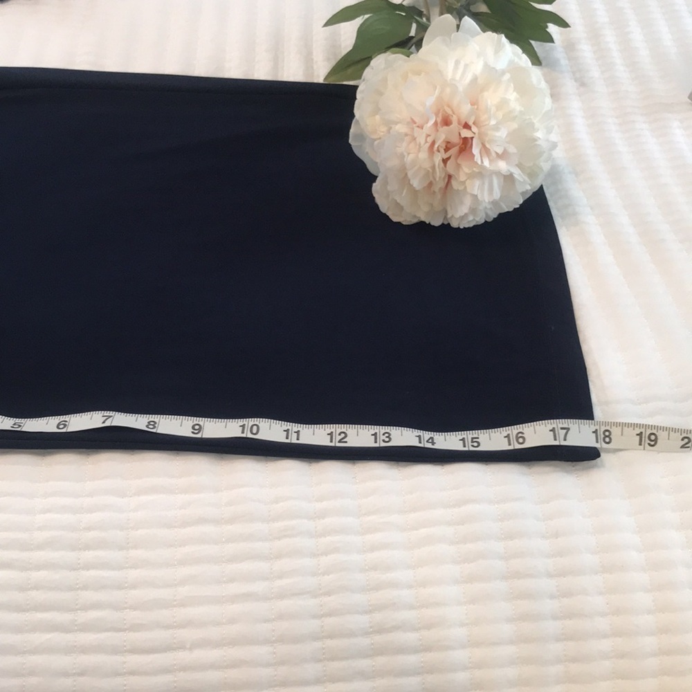 Emma & Michele Navy Cropped Jumper Jumpsuit Wide Legs Women’s Size Small - Picture 14 of 15